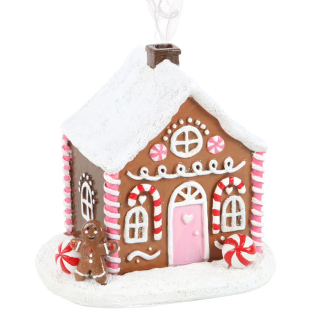 Stojan na vonné kužely Gingerbread House Pink